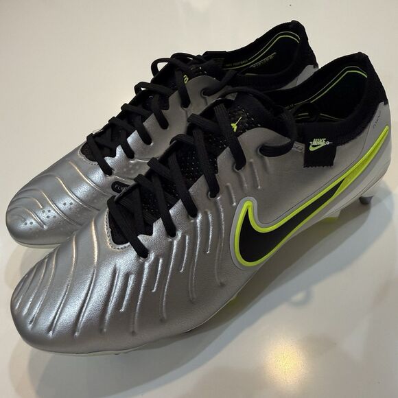 Nike Mens Tiempo Legend 10 Elite SG PRO Soccer Cleats Silver Size 7 FN7283-001 main image 7